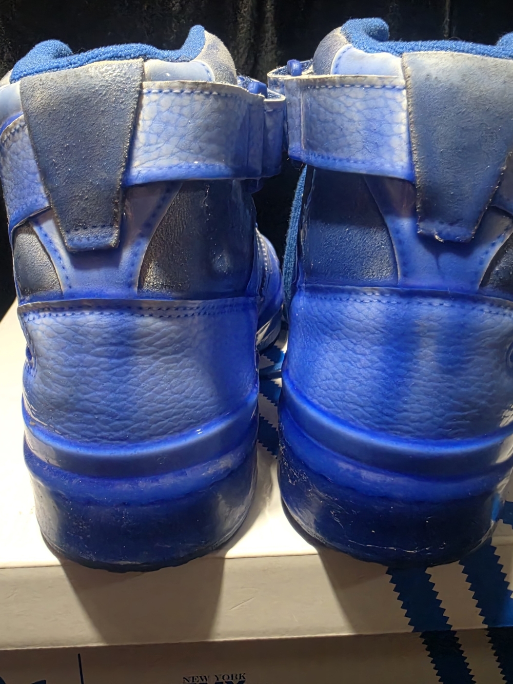 adidas Forum Hi Jeremy Scott Dipped Blue G54995 - 8.5 M / 9.5 W - NEW With Box - Picture 5 of 13